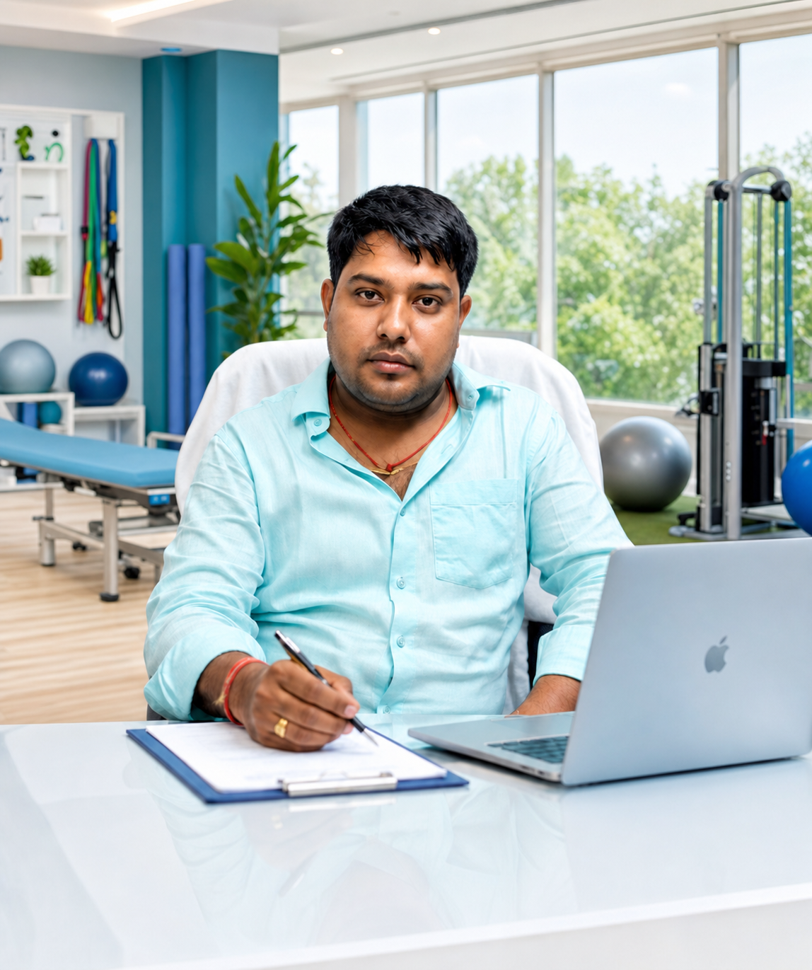 Dr. Shashi Kumar Gautam at Omya Physiotherapy Centre